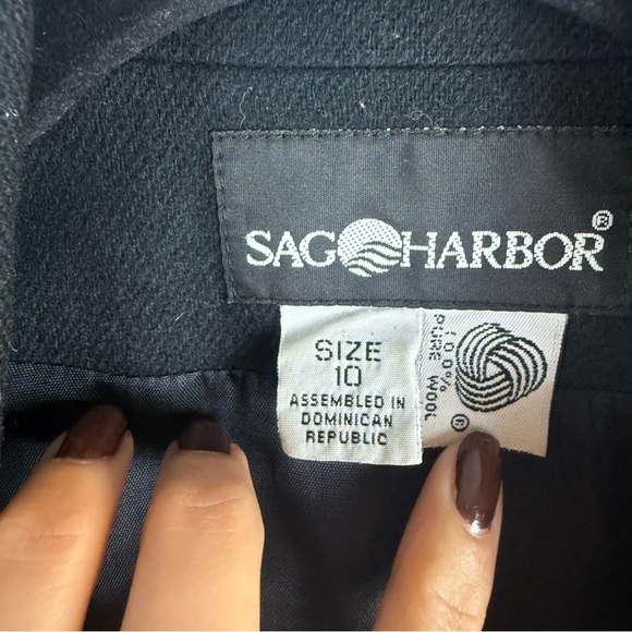 Women Blazer Jacket 100% Pure Wool
Sag Harbor Sz:10 Black Preppy, Dark academia - Picture 7 of 12